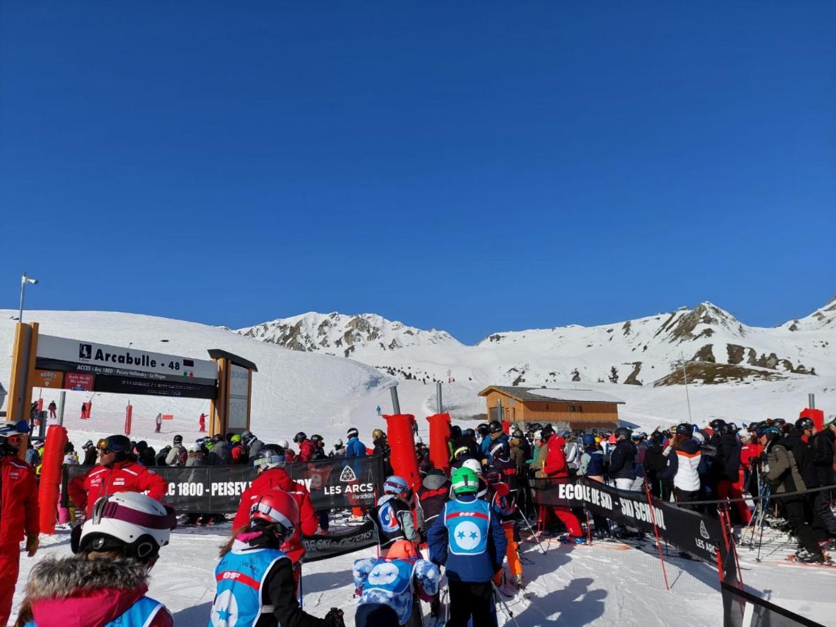 Appartement Arc 1950 M, Ski Au Pied, Piscine Exterieure Chauffee, Remontees Mecaniques A 100M, Sauna Et Salle De Sports Les Arcs  Bagian luar foto